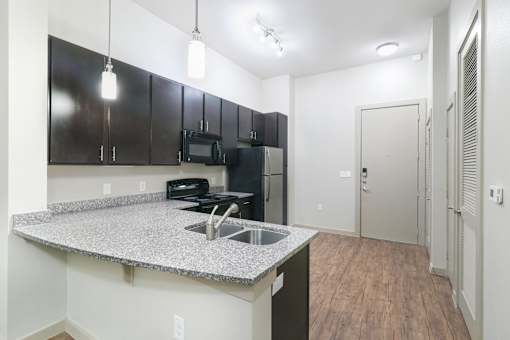 Upgraded Kitchen Appliances and Cabinets at District at Medical Center, San Antonio