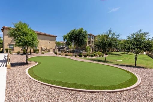 Miniature Green Putting Area