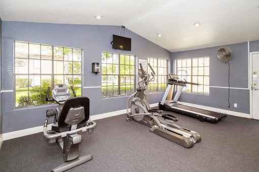 Renovated Fitness Room at Oaks of Westlakes Apartments, San Antonio, 78245
