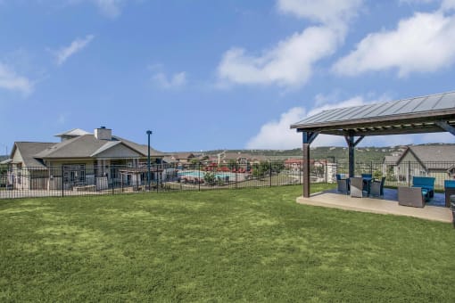 Upper Section with Cabana Area Ideal for Gatherings  at Overlook at Stone Oak Park Apartments, San Antonio, 78258