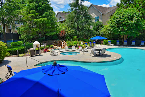 Pool View at Manchester Place Apartments, Lithia Springs, Georgia