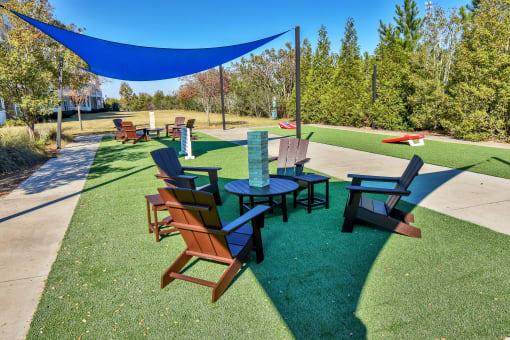 Riverstone outdoor game area