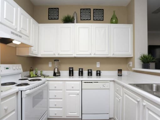 Equipped Kitchen at Manchester Place Apartments, Lithia Springs, GA