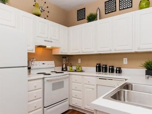 White Cabinetry at Manchester Place Apartments, Lithia Springs