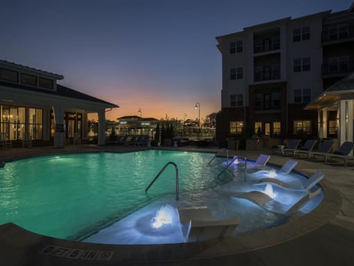 Marvelous Looking Pointe at Prosperity Village Pool in Charlotte, North Carolina Rental Homes