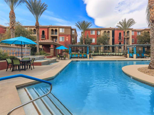 Large Pool View at Montecito Pointe Apartments, Las Vegas, NV