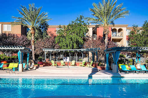 the swimming pool