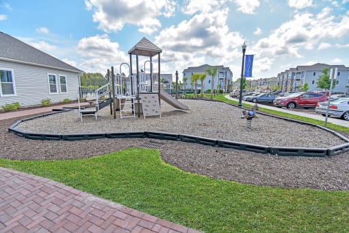 a playground at the apartments at diamond ridge in baltimore, md