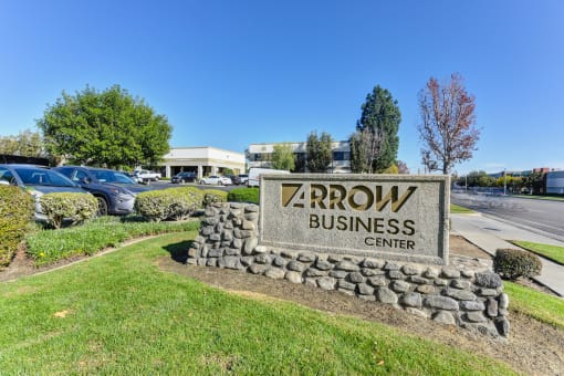 Arrow Business Monument Signage outside