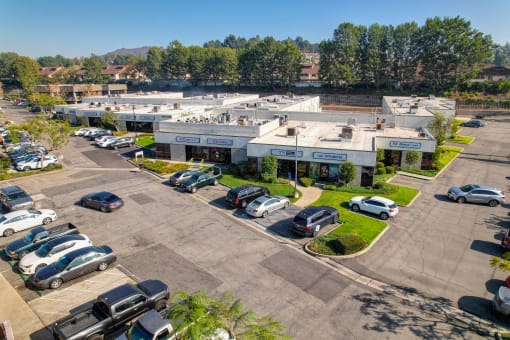 Drone shot of La Mirada Center