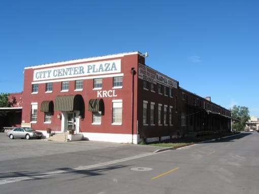 front of building
