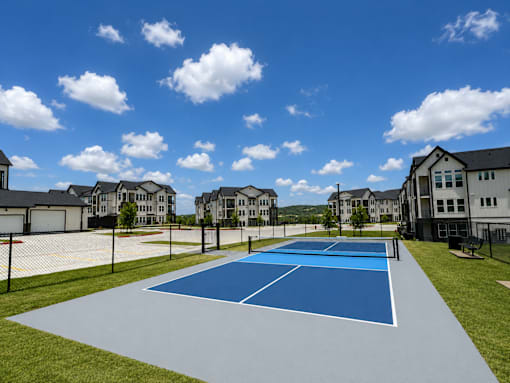 Enjoy friendly competition on our community pickleball court.