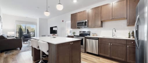 Luxury Open Concept Kitchen at Panton Mill Station Apartments,J Street Property Services, LLC, South Elgin, 60177