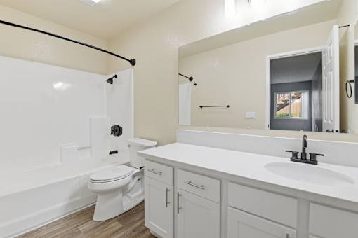Our 'Premium' 2 Bedroom 2 Bath Apartment Bathroom at Vista Flores Apartments