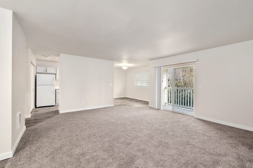 A Renovated Living Room at The Regency Apartments