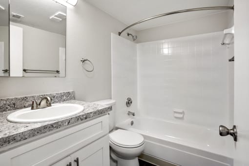 A Bathroom at Horizon East Apartments
