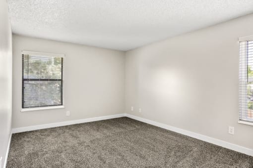 Carpeted Bedroom at Hilltop View Apartments
