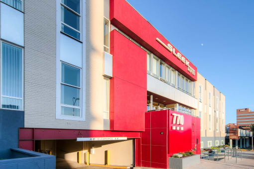 Our Apartment Building Exterior at Sleek Lofts
