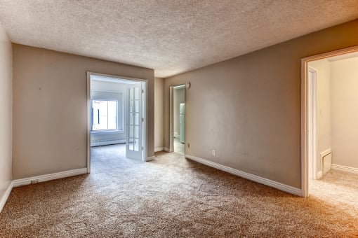 Living room at Fountainhead Apartments, Denver, CO