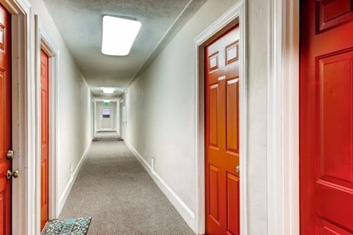 Hallway at Fountainhead Apartments, Denver, CO, 80203