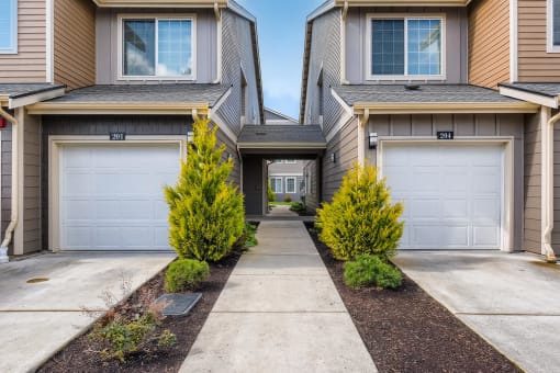 Exterior Buildings with Garages at 5100 Summit Apartments