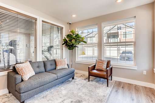 Seating in our Leasing Office.