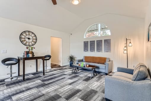 Inside The Community Clubhouse at Ladera Apartments