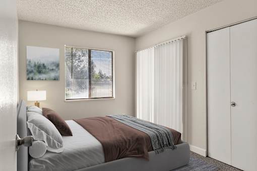 A Bedroom at Horizon East Apartments