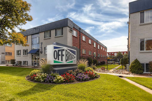 Exterior of Off Broadway Flats
