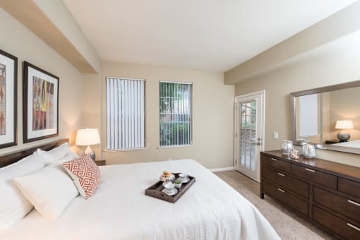 Cozy bedrooms at Renaissance Apartment Homes, Santa Rosa, CA
