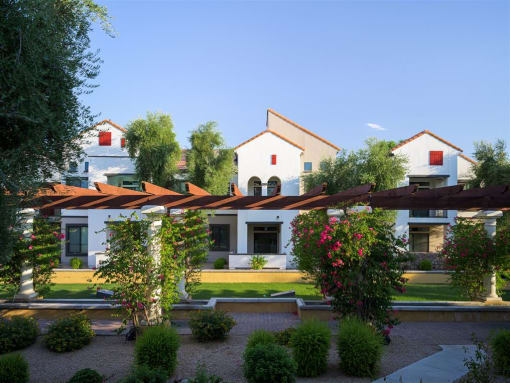 Courtyard exterior at Trevi Apartment Homes, Arizona