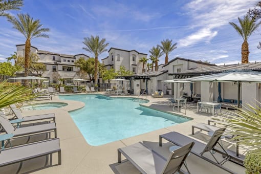 Whether you’re soaking up the sun or unwinding in the shade, the upgraded pool space offers the perfect spot to cool down, recharge, and savor those sunny Vegas days in style at The Michael B.
