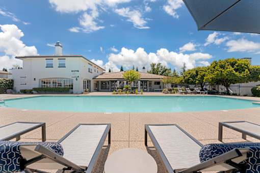 Relax on our stylish pool deck, just steps from the clubhouse and leasing office—complete with lounge chairs and sunny vibes for the perfect Roseville retreat.