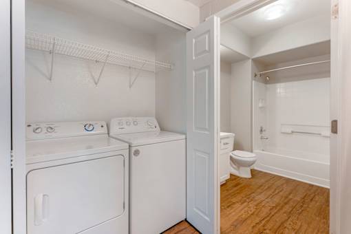 Each unit at Ascent at the Galleria includes a conveniently located in-unit washer and dryer, making laundry quick and easy right at home.