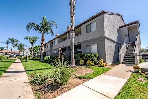Sedona Apartments in Moreno Valley feature freshly painted exteriors and beautifully manicured lawns for a vibrant, welcoming community.