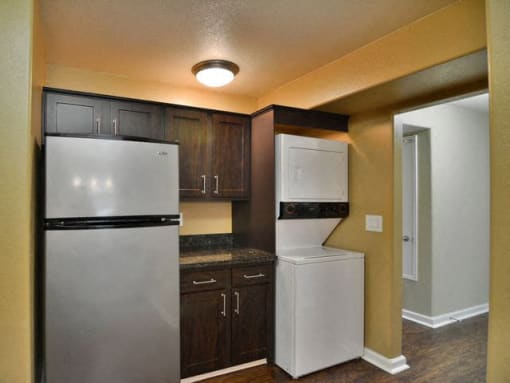 Fully equipped kitchen at Crooked Oak at Loma Verde Preserve, Novato, CA