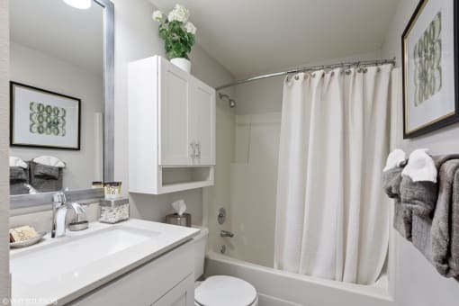 White Shaker Cabinetry at Cedar Heights, Washington, 98034