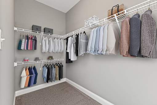 Spacious Walk In Closets