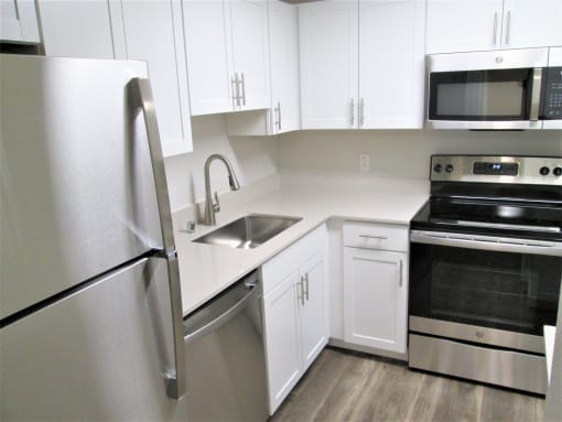 Cedar Two Bedroom Two Bath Kitchen at Cedar Heights, Kirkland Washington