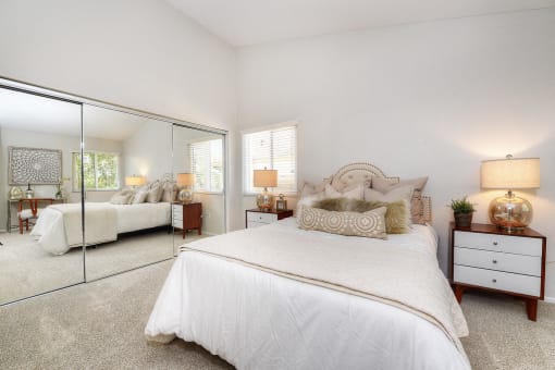 dual bedroom Suite in Two Bedroom floor plan at Bella Vista, California, 92691