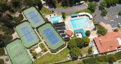 Overhead Recreation Center at La Serena Apartments in San Diego, 92128
