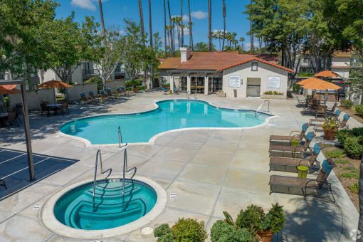 our apartments offer a swimming pool at La Serena, California