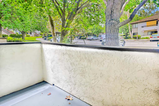 Village Park Apartments Patio with View of Trees