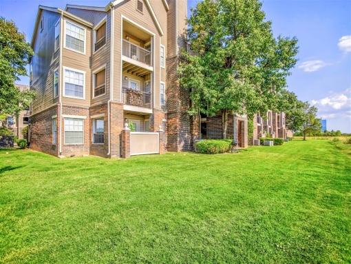 Beautiful landscaping throughout the community. Now leasing 1 & 2 Bedroom Apartment Homes with Appliances Included. Riverside Park Apartments Tulsa, Oklahoma.