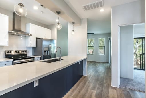 Fully Furnished Kitchen at Dolce Villagio Townhomes, Tempe, Arizona