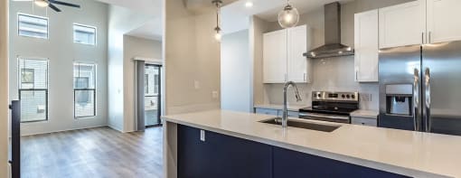 Kitchen And Living Area at Dolce Villagio Townhomes, Arizona