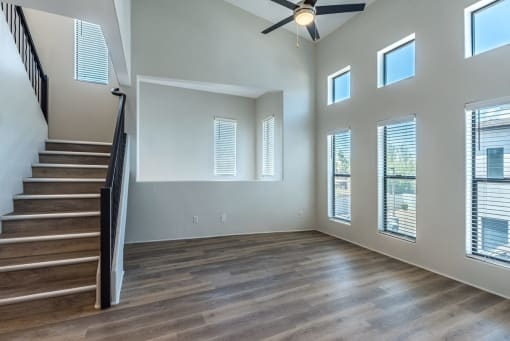 Living Area With Staircase at Dolce Villagio Townhomes, Arizona