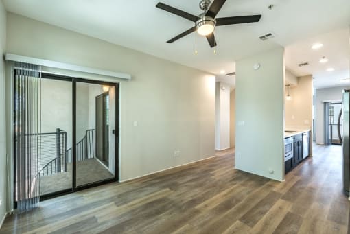 Spacious Living Area at Dolce Villagio Townhomes, Tempe, Arizona
