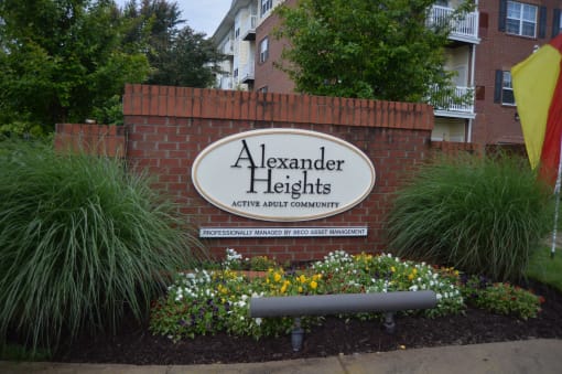 Alexander Heights Senior Apartments - Entrance Sign