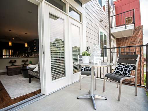 Large Private Patios & Balconies at Link Apartments® Brookstown, Winston Salem, NC, 27101